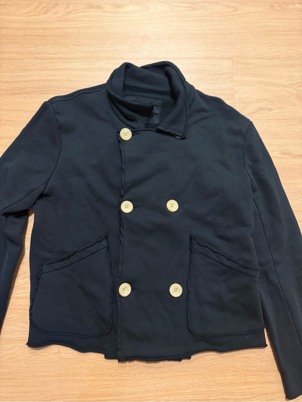 Frank and Eileen mini Belfast crop peacoat - Picture 2 of 9
